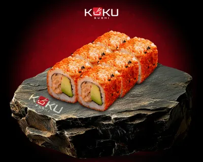 California Spicy Saumon Grillé Avocat (6 pièces)